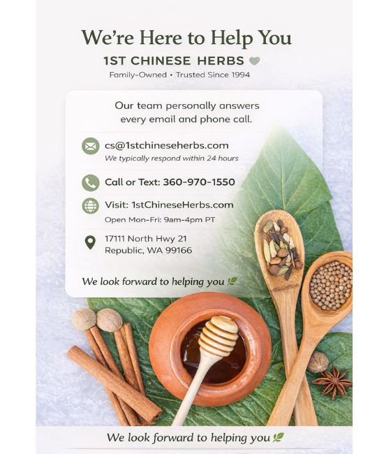 how to contact 1st chinese herbs