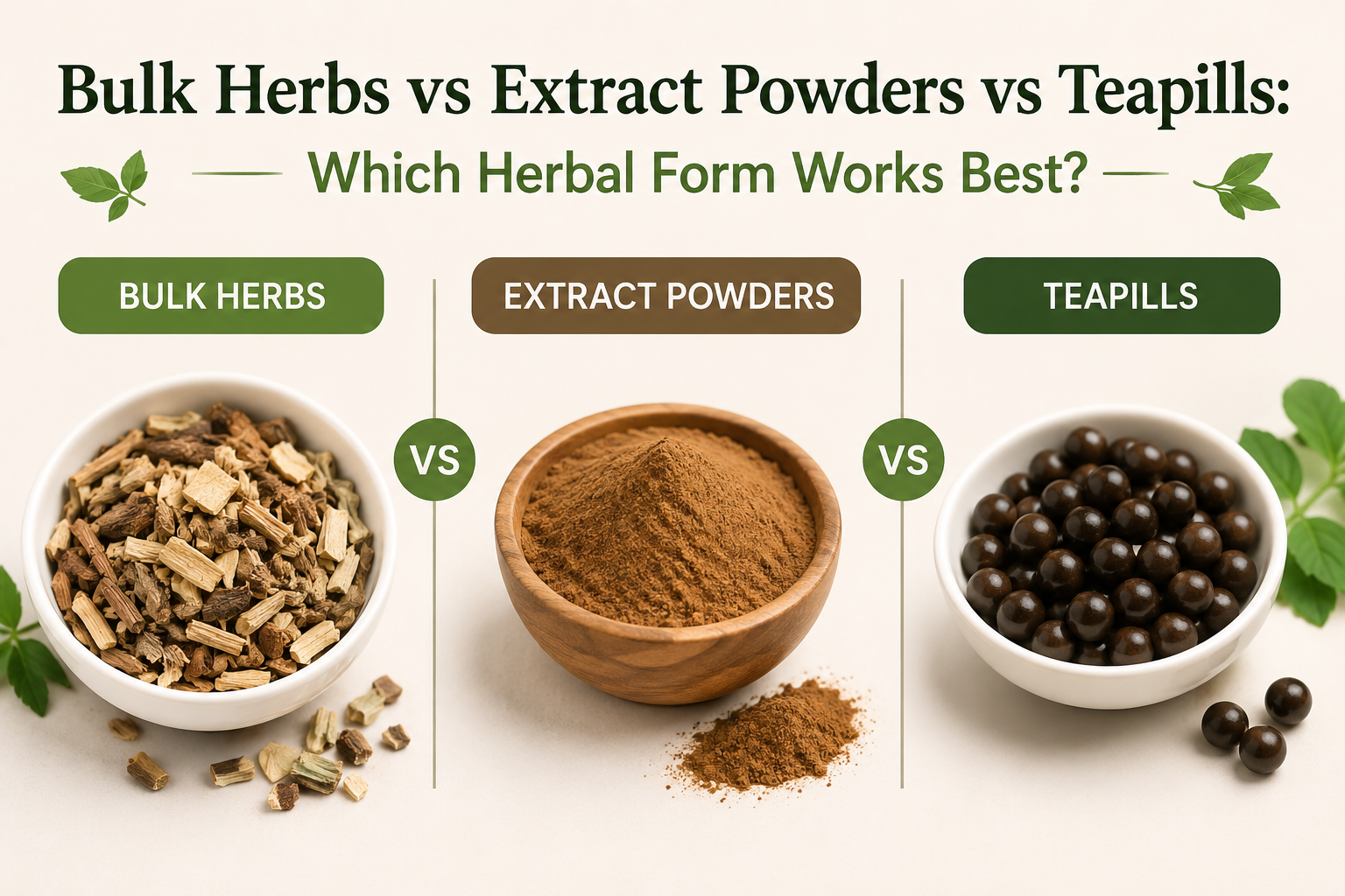 what are the easiest forms of herbs to use