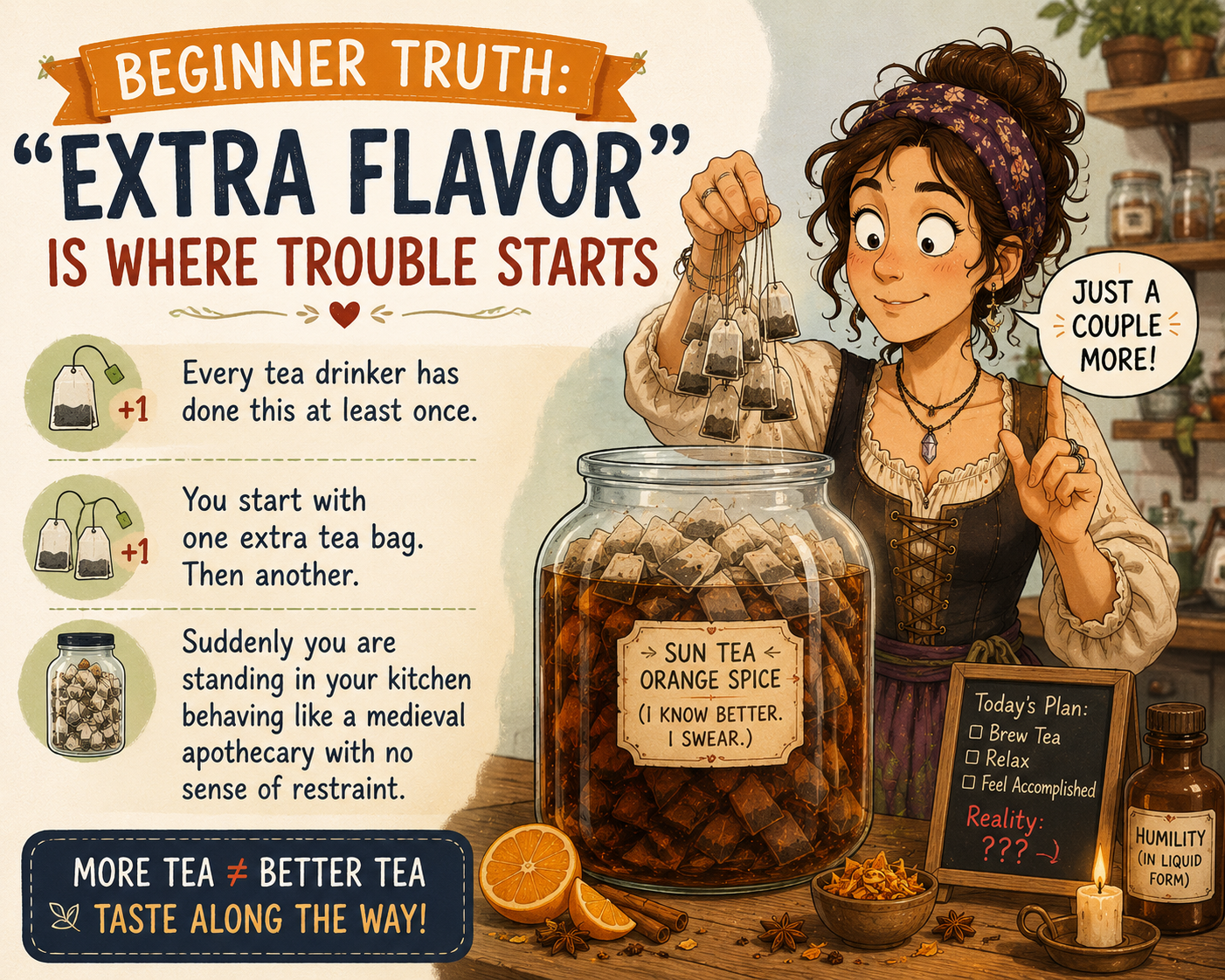 brewing tea 