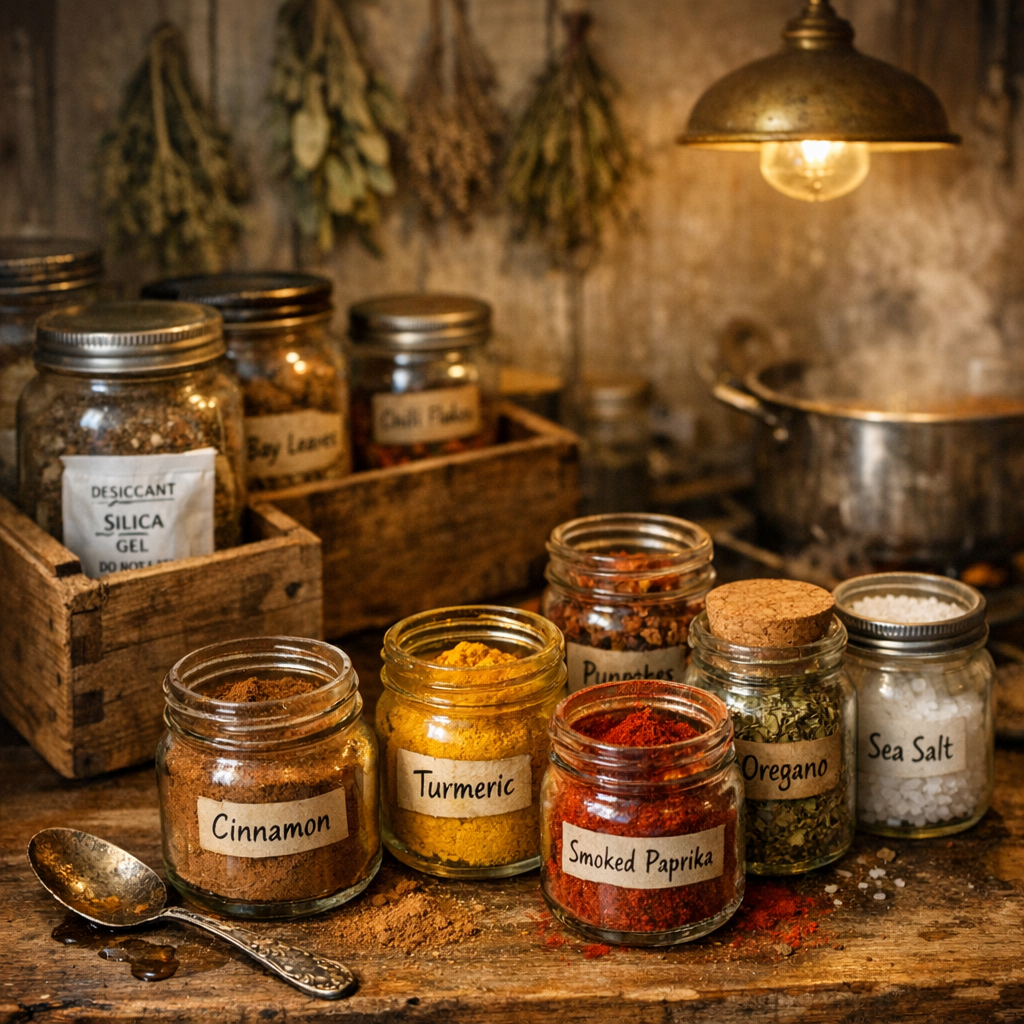 Storage of herbs an spices