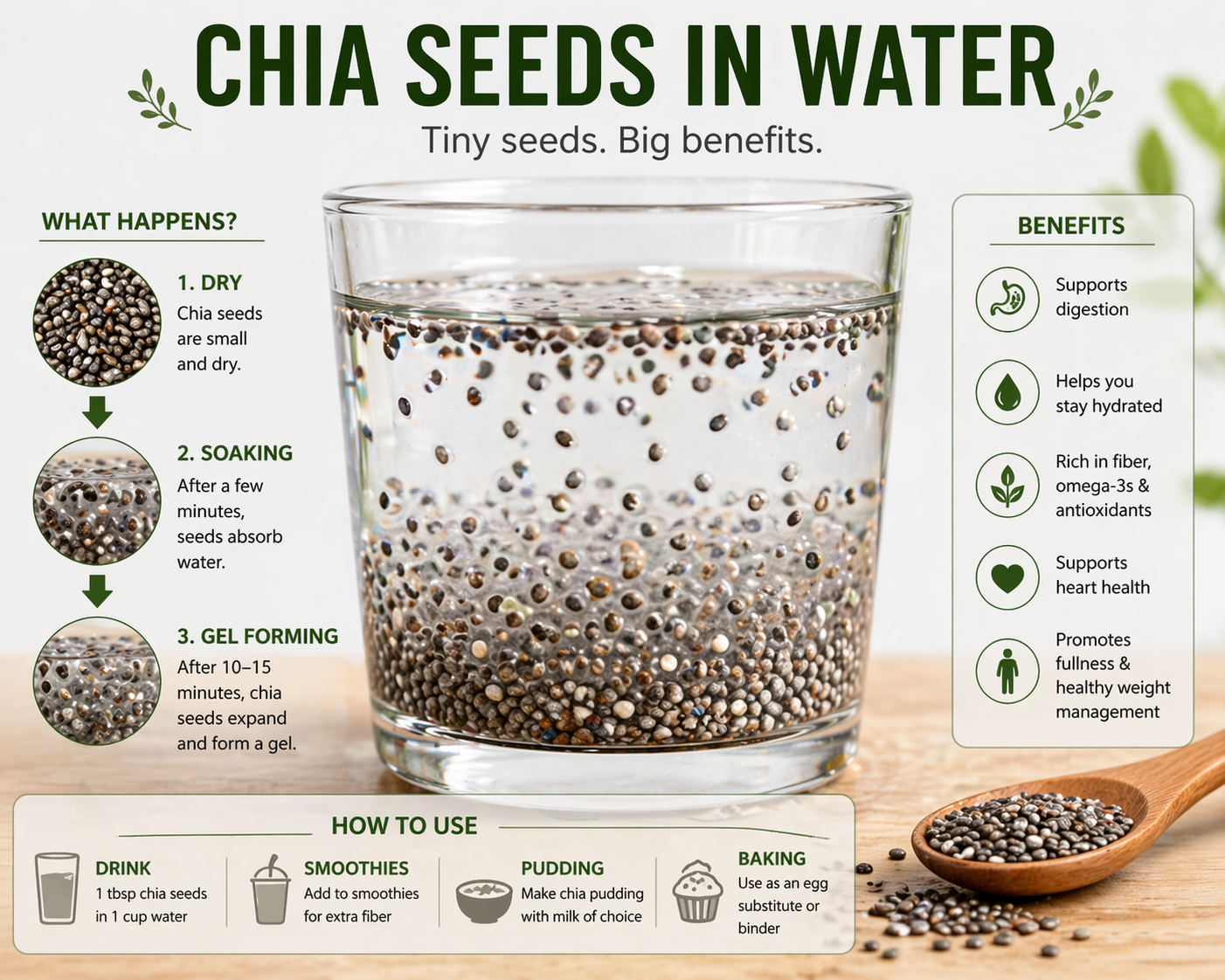 Using chia seeds the correct way for the greatest benefits
