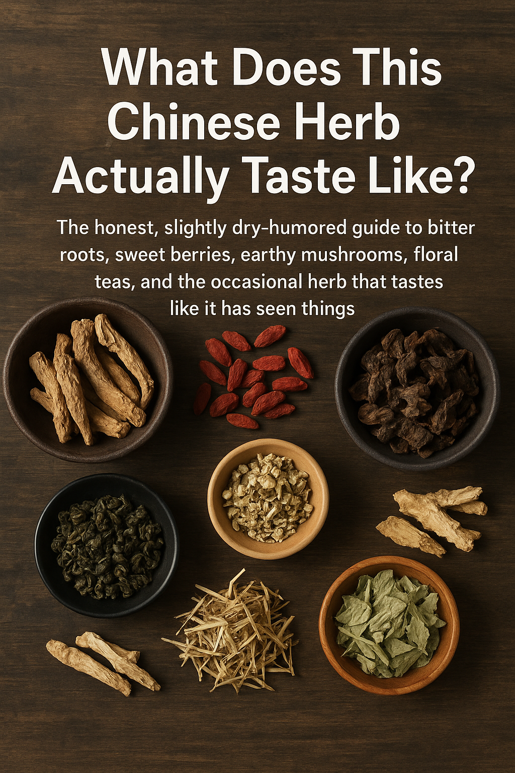What do herbs taste like, They vary from sweet, to neutral, to bitter, and sour, earthy and full bodied 