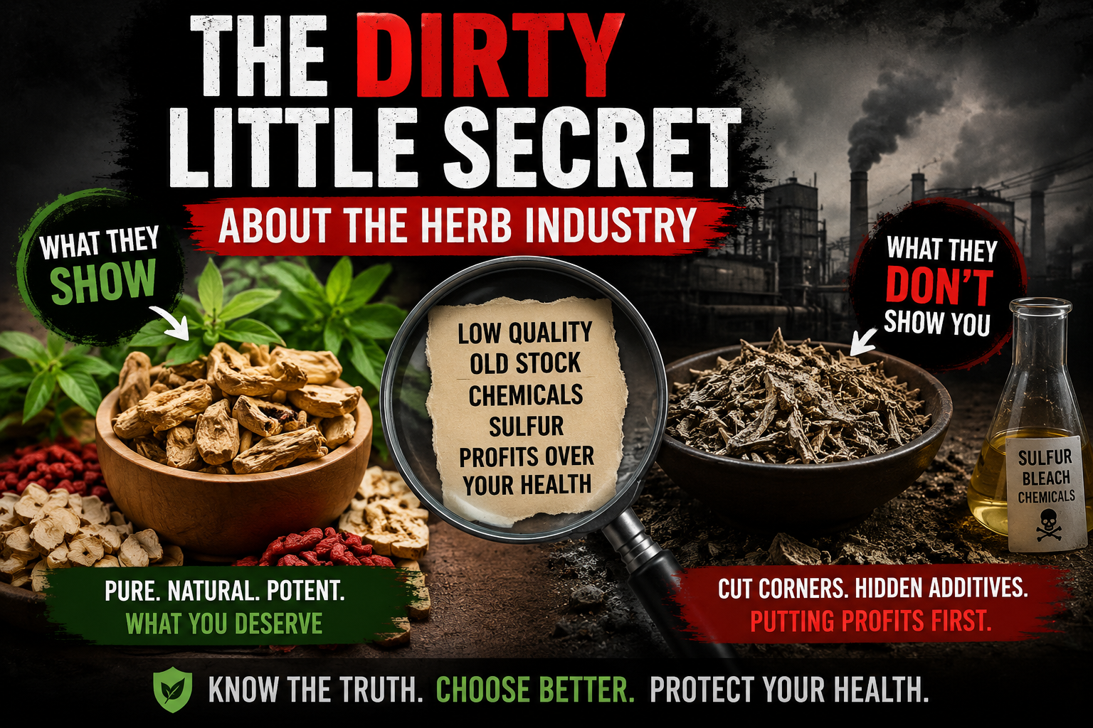 Poor quality in the herb industry what to look for