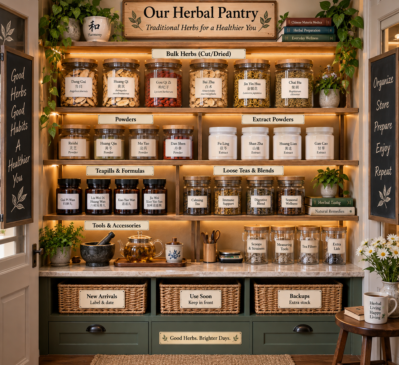 How to organize your herbal pantry, 