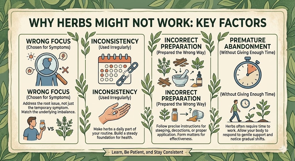 why herbs don't work and how to correct