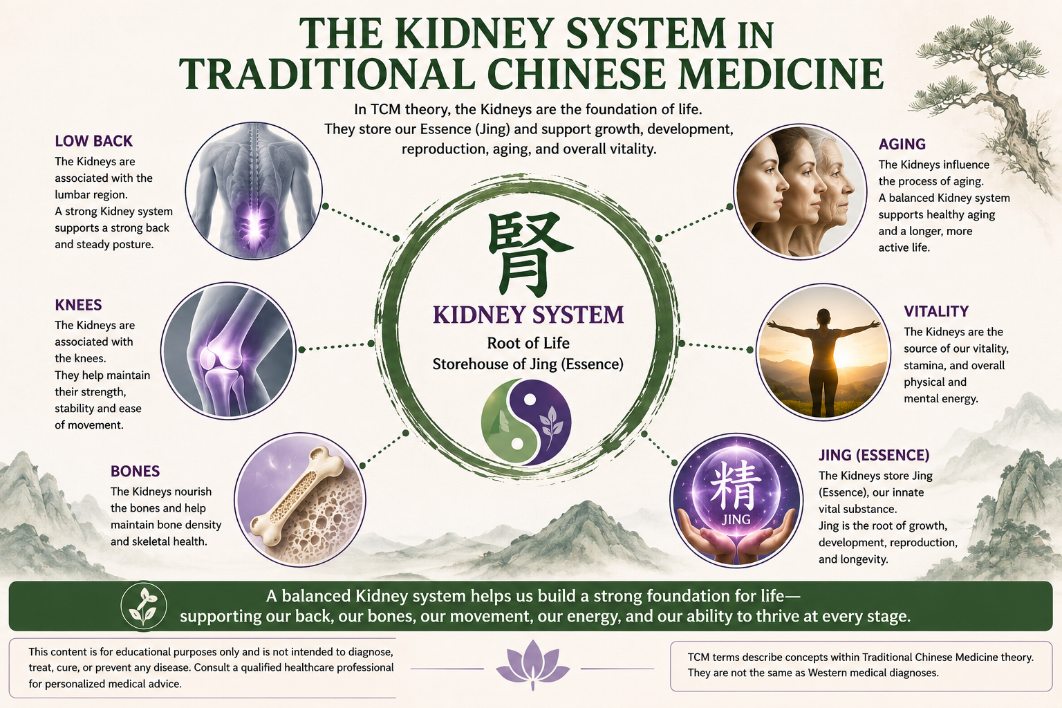 The kidney system in traditional Chinese Medicine