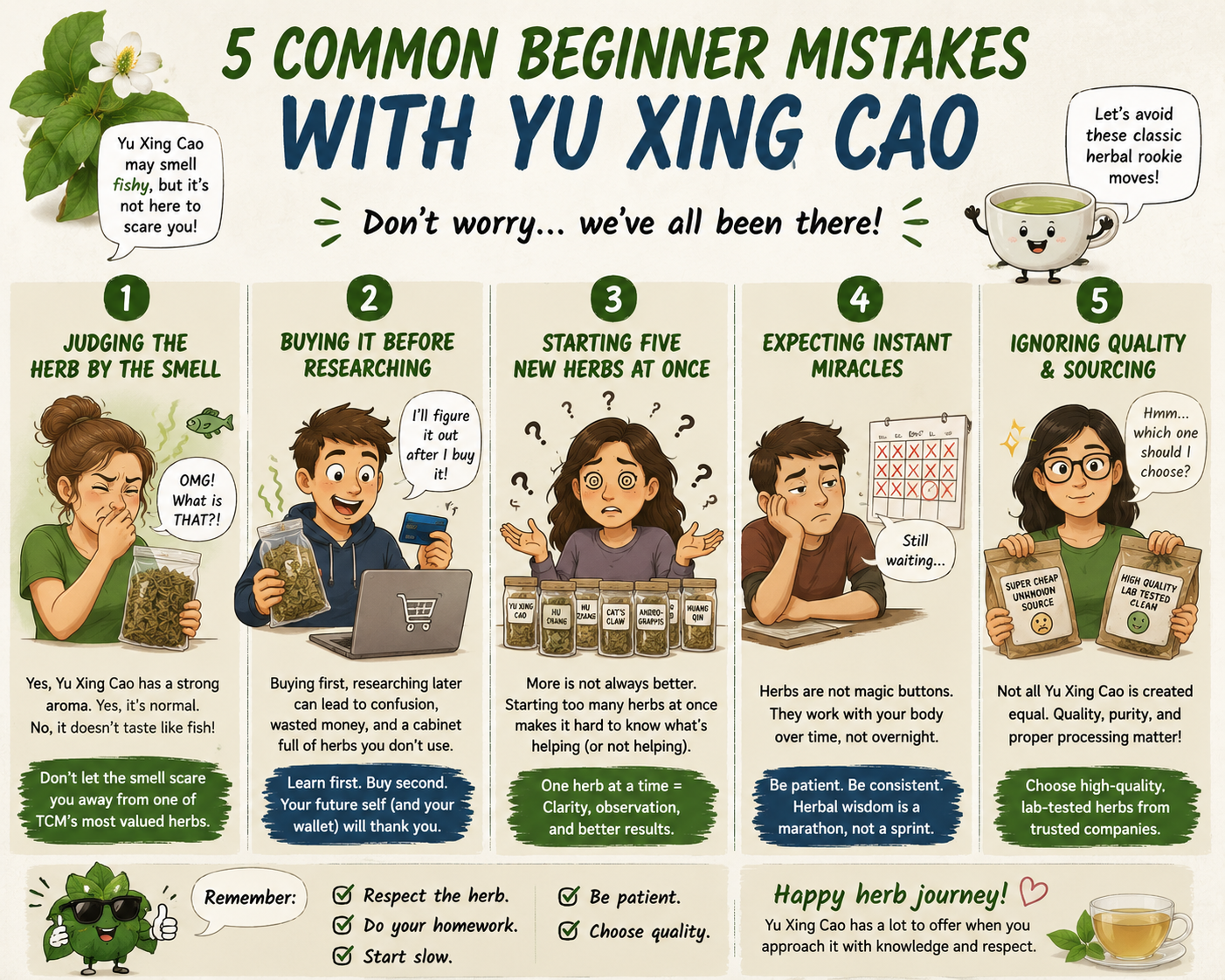 How to use yu xing cao for the best benefits what are the biggest mistakes with yu xing cao