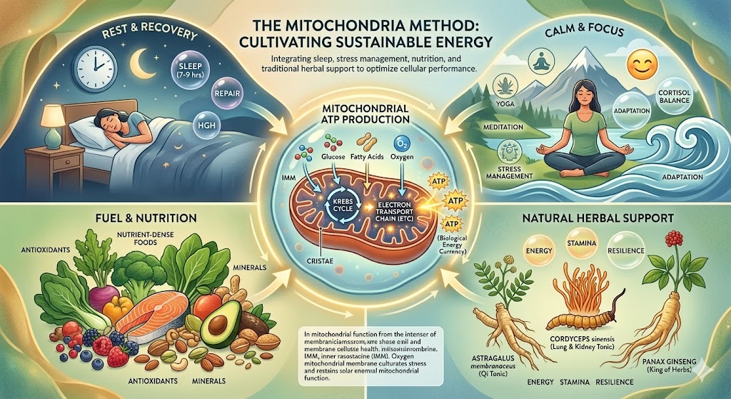 Understanding how mitochondrial production works It shows the inner mitochondrial membrane (IMM), the Krebs Cycle, and the Electron Transport Chain (ETC).