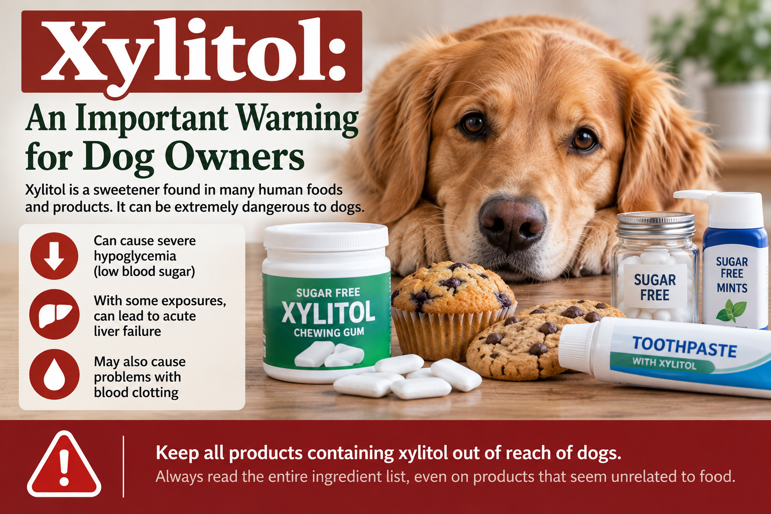 Do not give Xylitol to your dogs A warning about Xylitol for your pets