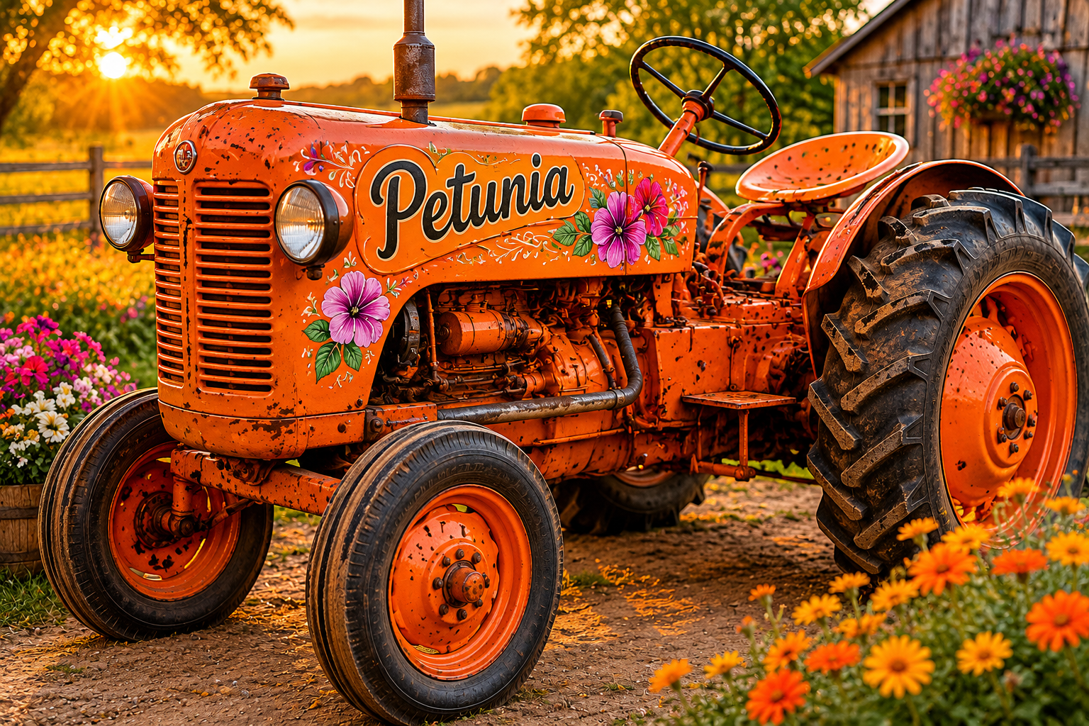 My tractor that is used constantly in the garden