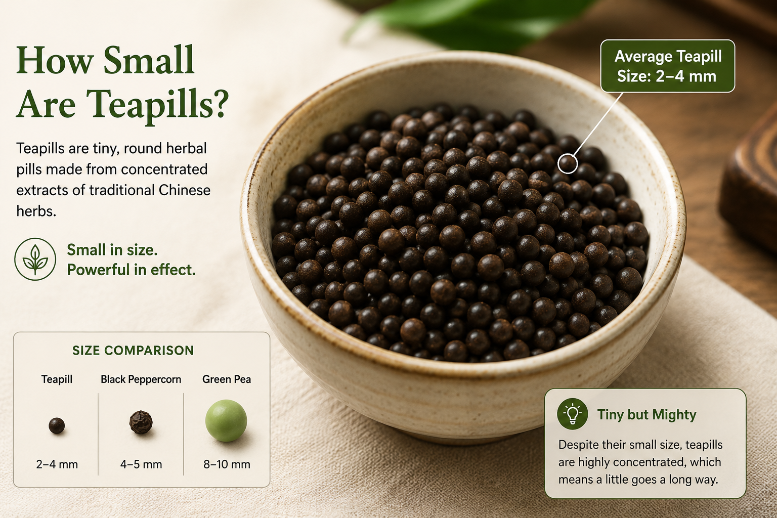 what are teapills and what do they look like