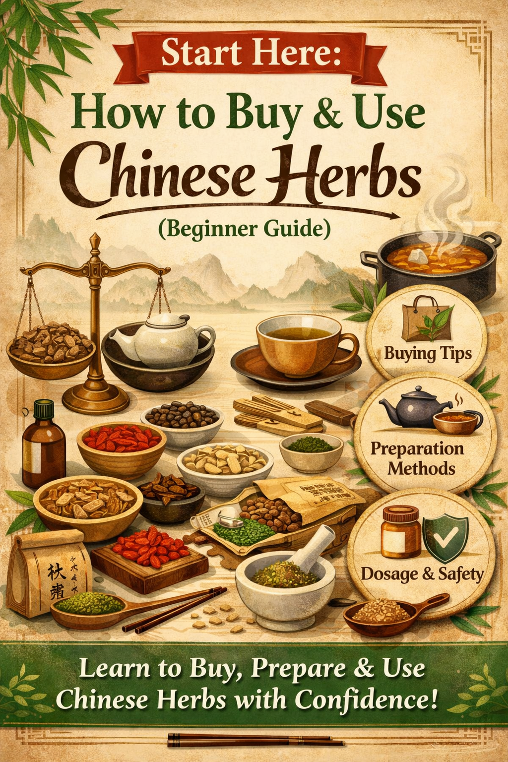 How to start  using herbs, with all forms being shown
