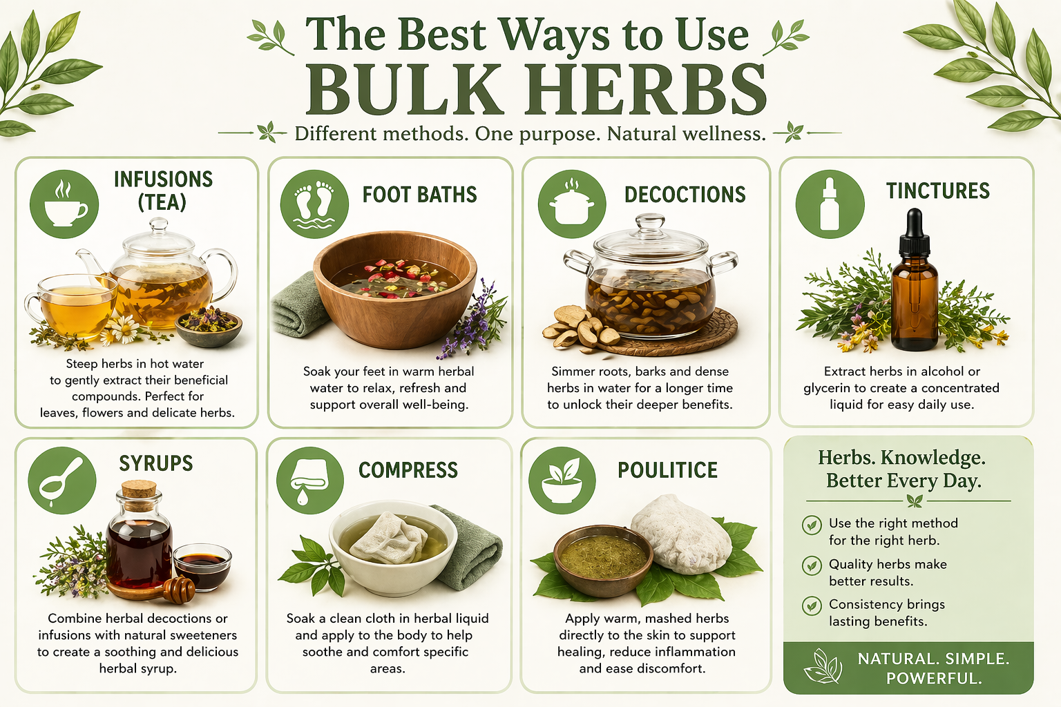 How to use bulk herbs in everyday life