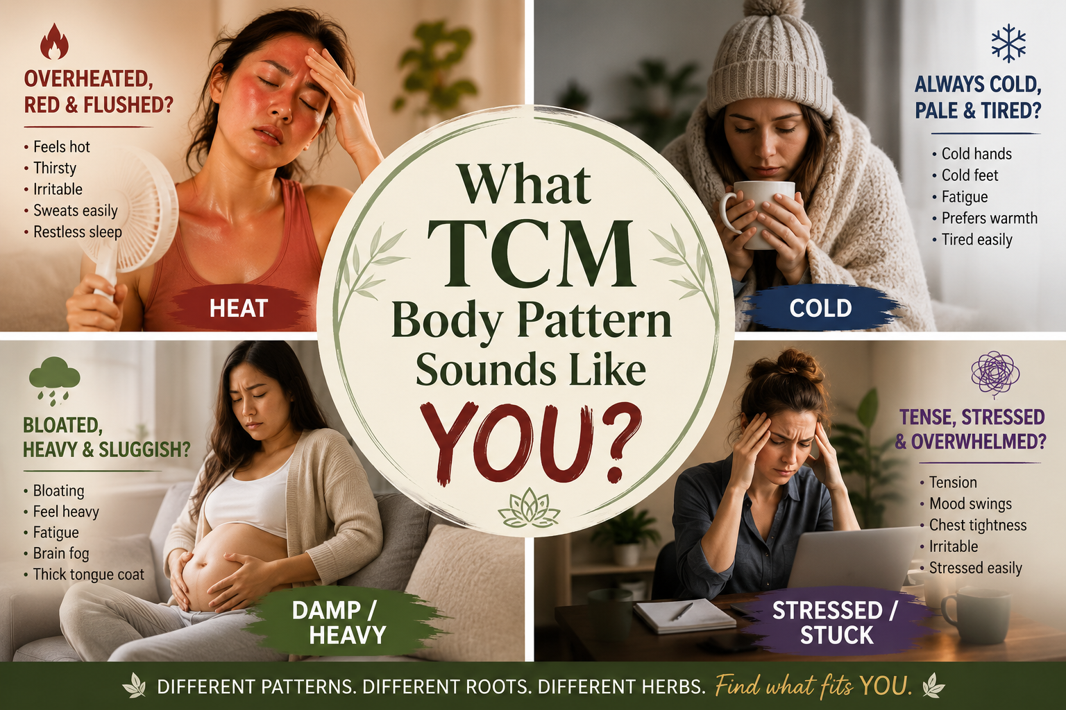Which TCM body type are you? Easy to read step by step guideance